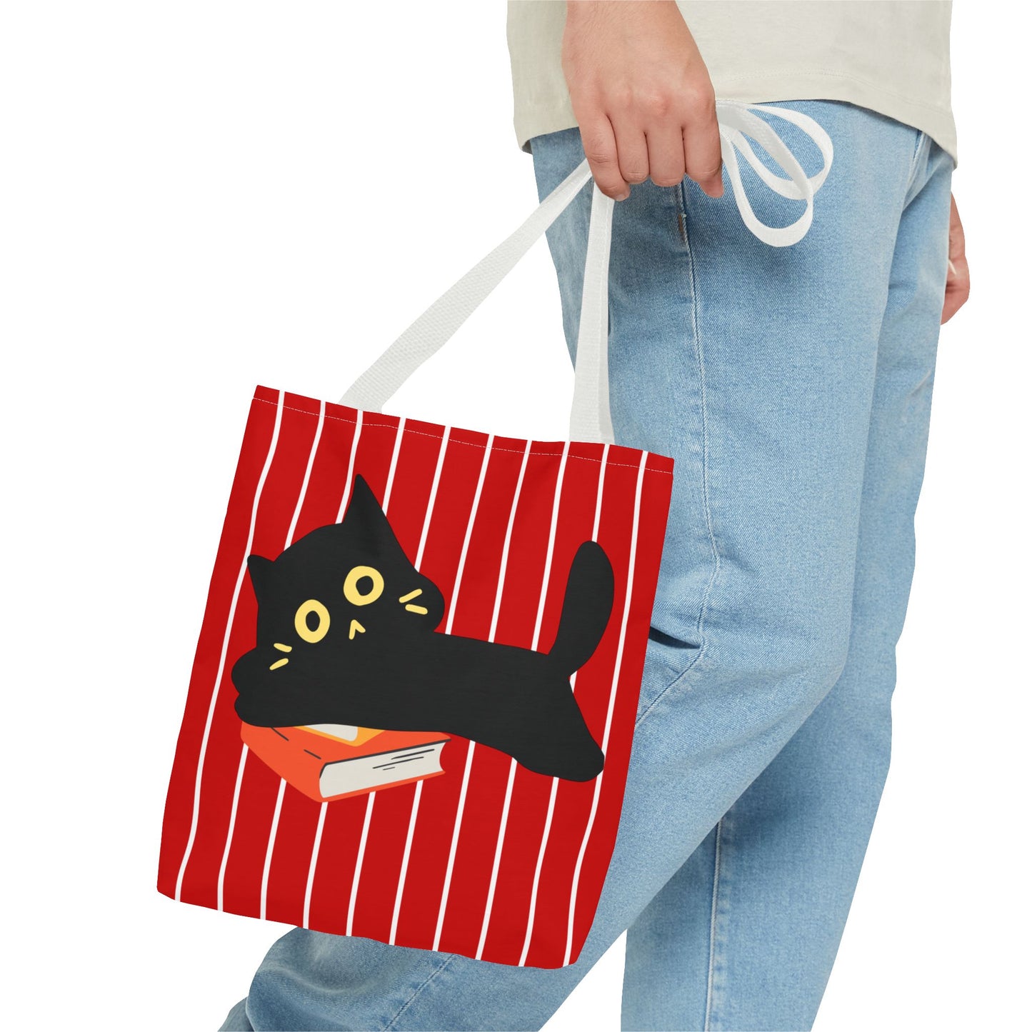 Charming Cat Tote Bag - Cute Feline Friend, Perfect Gift for Cat Lovers, Stylish Shopping Bag, Pet Lovers Gift, Fun Everyday Use