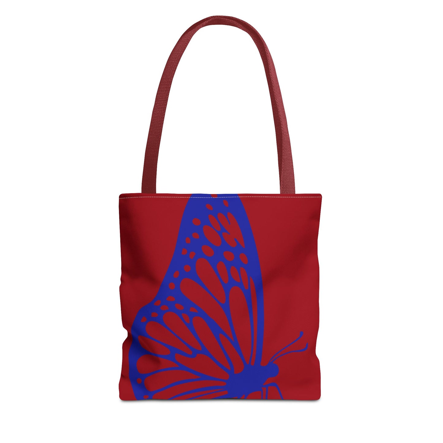 Red Butterfly Tote Bag, Boho Chic Shopper Tote, Eco Friendly Reusable Bag, Gift for Nature Lovers, Summer Accessory