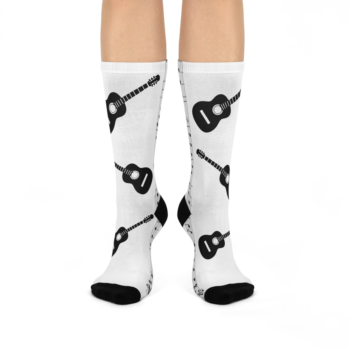 Stylish Guitar Crew Socks | Perfect for Musicians, Music Lovers, Gifts, Cozy Homewear, Holiday Celebrations