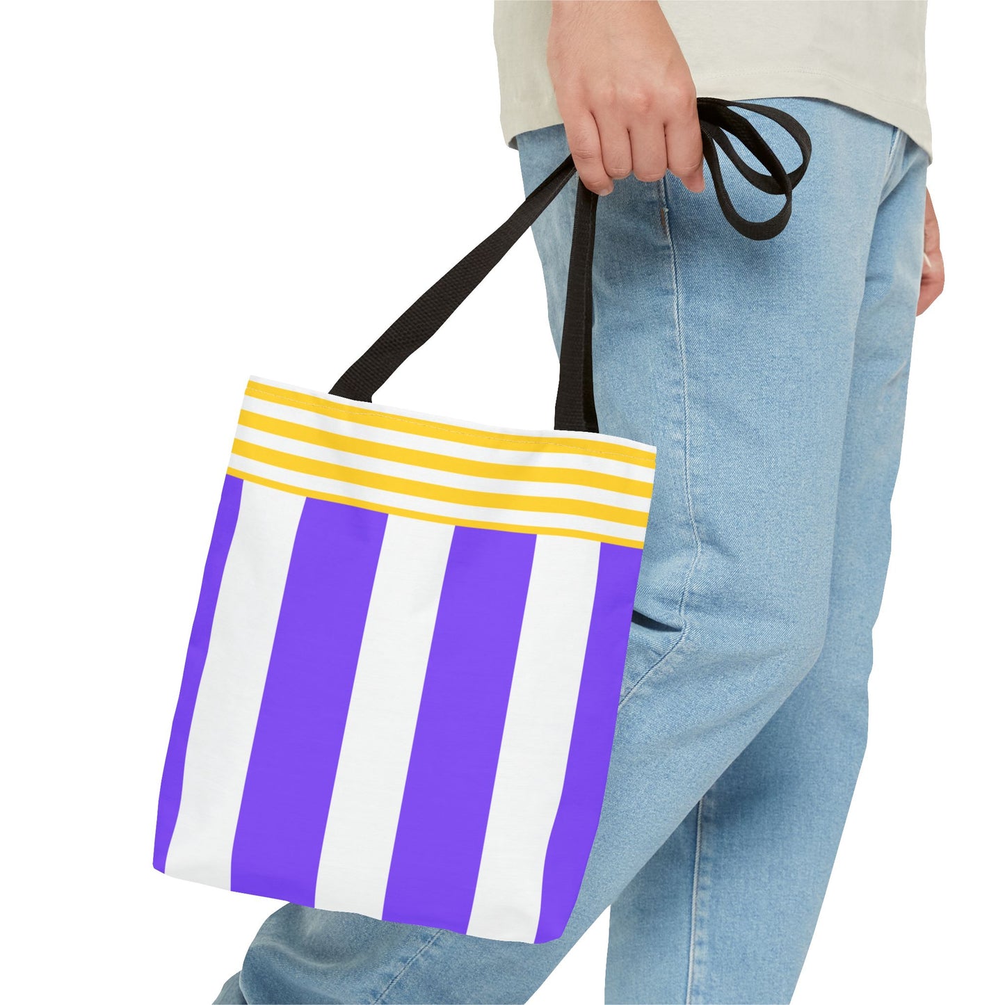 Colorful Striped Tote Bag - Beach Bag, Shopping Bag, Reusable Grocery Tote, Travel Bag, Gift for Her, School Bag