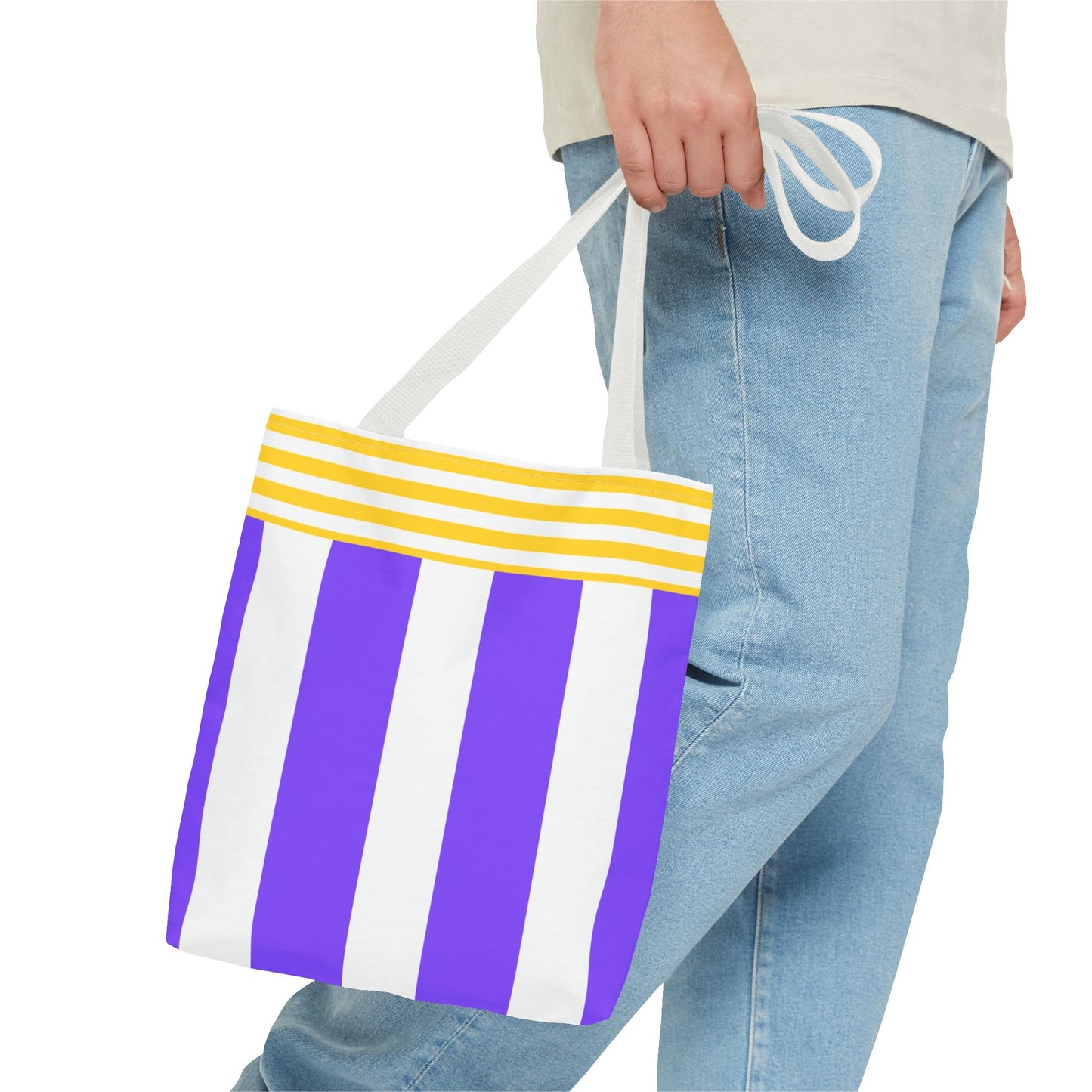 Colorful Striped Tote Bag - Beach Bag, Shopping Bag, Reusable Grocery Tote, Travel Bag, Gift for Her, School Bag