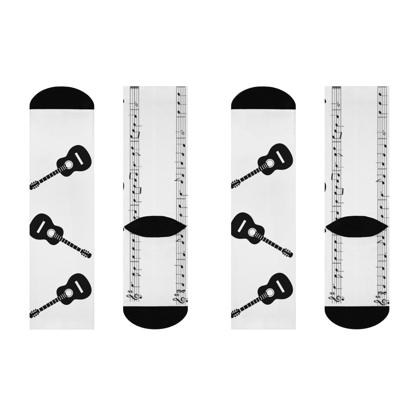 Stylish Guitar Crew Socks | Perfect for Musicians, Music Lovers, Gifts, Cozy Homewear, Holiday Celebrations