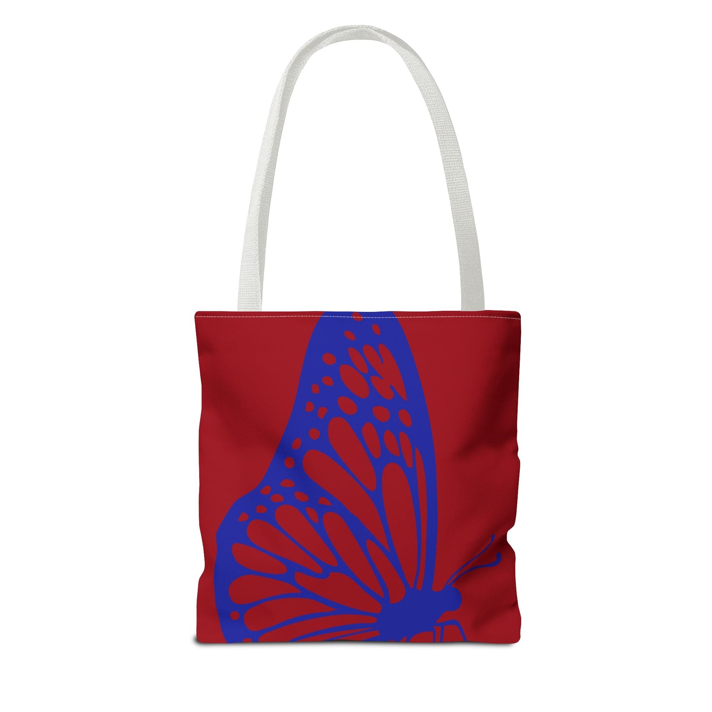 Red Butterfly Tote Bag, Boho Chic Shopper Tote, Eco Friendly Reusable Bag, Gift for Nature Lovers, Summer Accessory