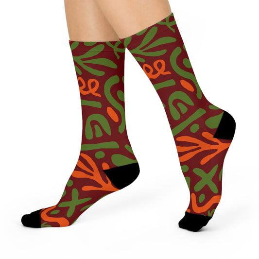 Frog-Themed Cushioned Crew Socks, Fun Socks for Book Lovers, Colorful Striped Socks, Cozy Gift for Readers, Perfect for Everyday Wear