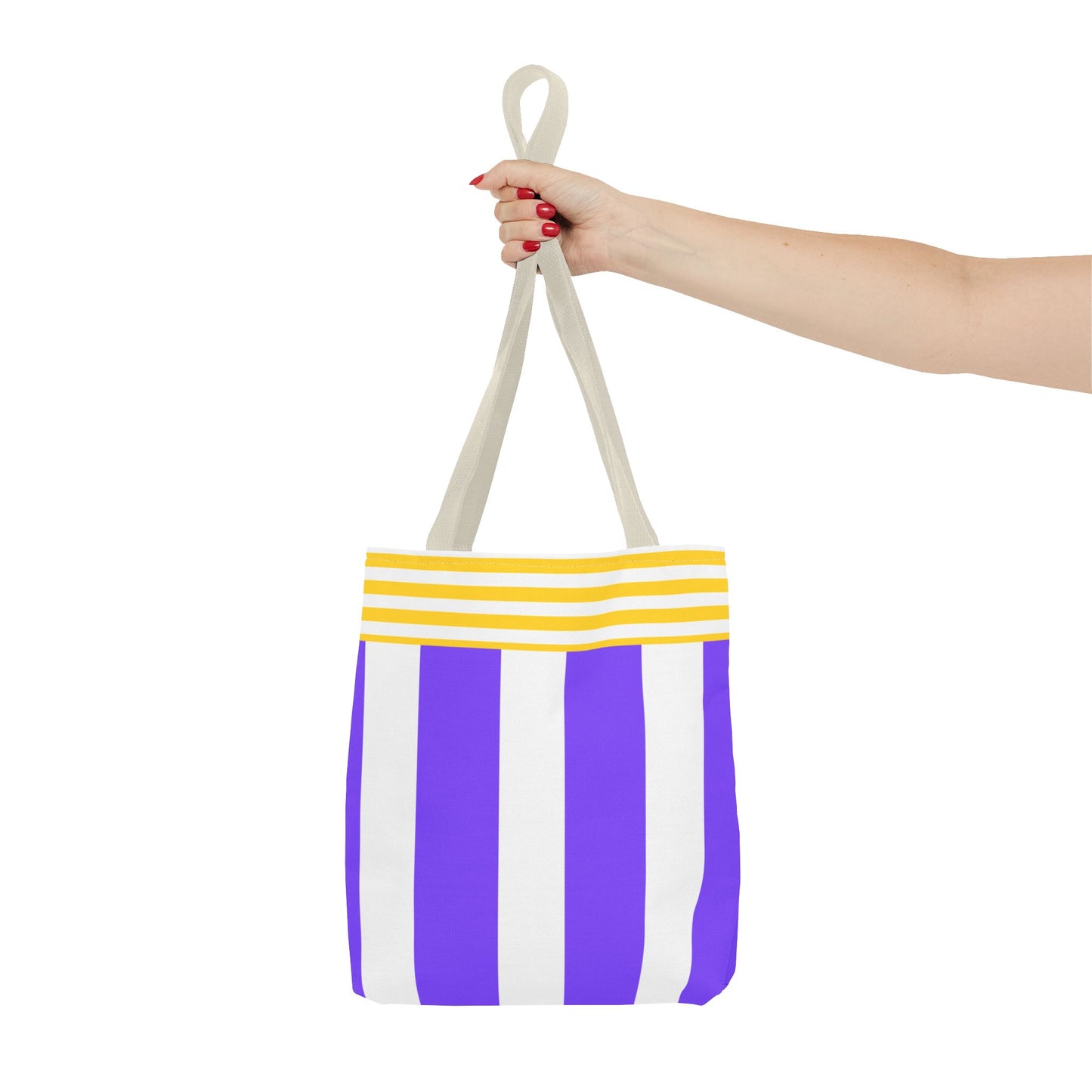 Colorful Striped Tote Bag - Beach Bag, Shopping Bag, Reusable Grocery Tote, Travel Bag, Gift for Her, School Bag