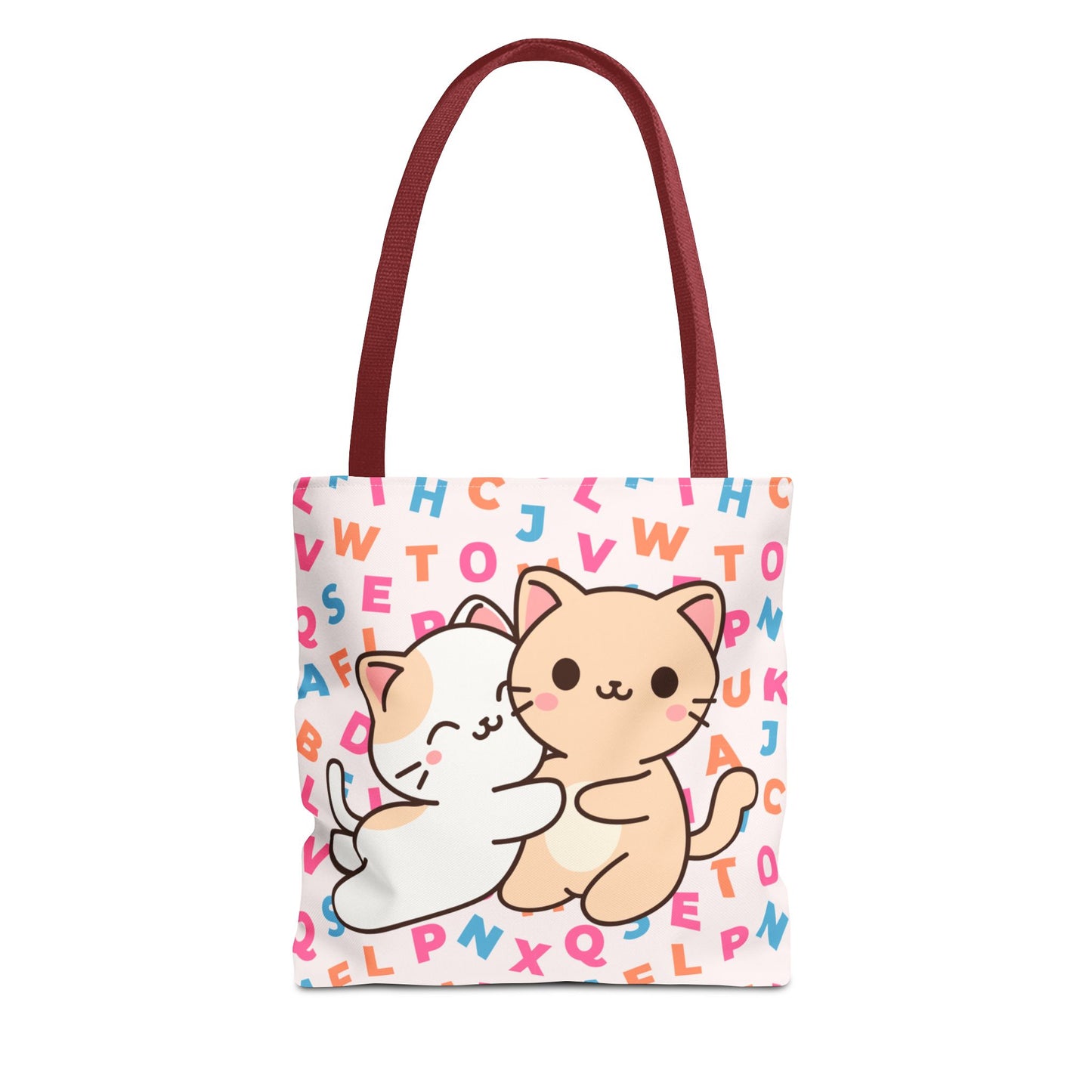 Cute Cat Tote Bag with Playful Design, Perfect for Cat Lovers, Eco-Friendly Shopping Bag, Gift for Birthdays, Everyday Use, Kawaii Style