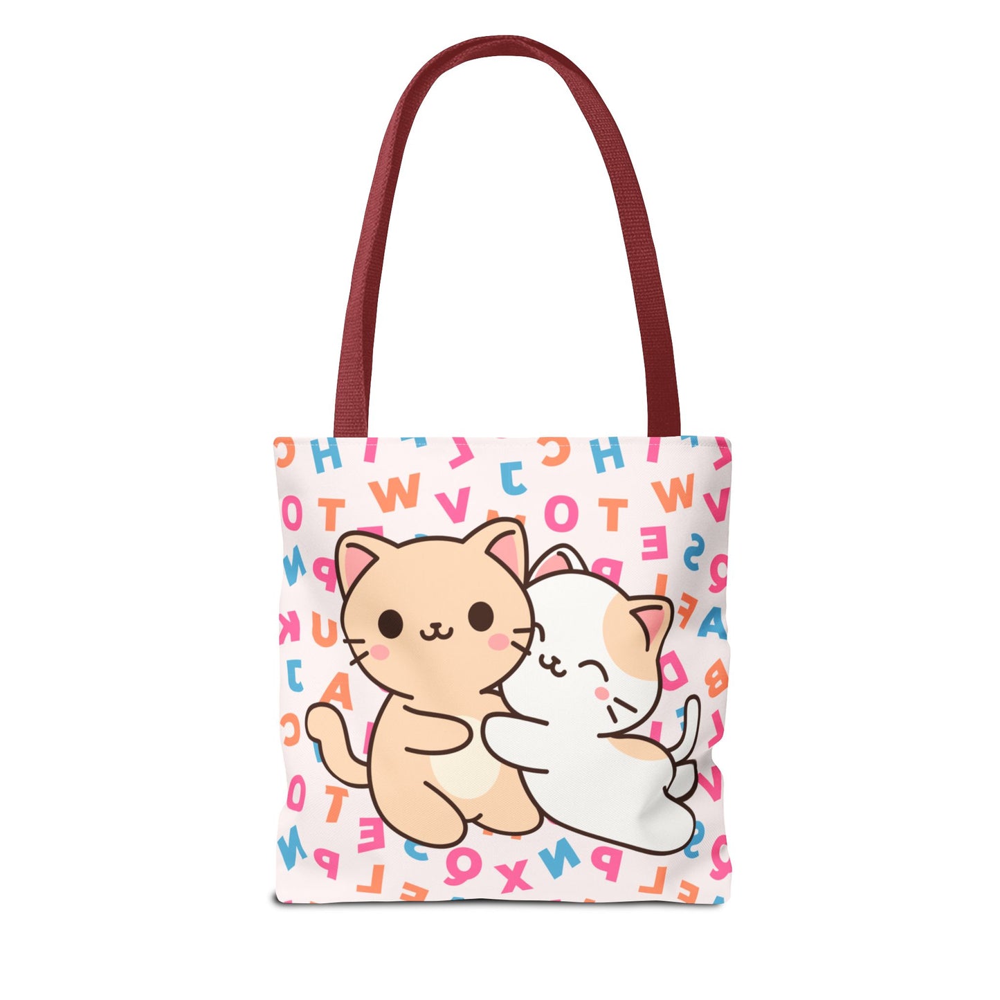 Cute Cat Tote Bag with Playful Design, Perfect for Cat Lovers, Eco-Friendly Shopping Bag, Gift for Birthdays, Everyday Use, Kawaii Style