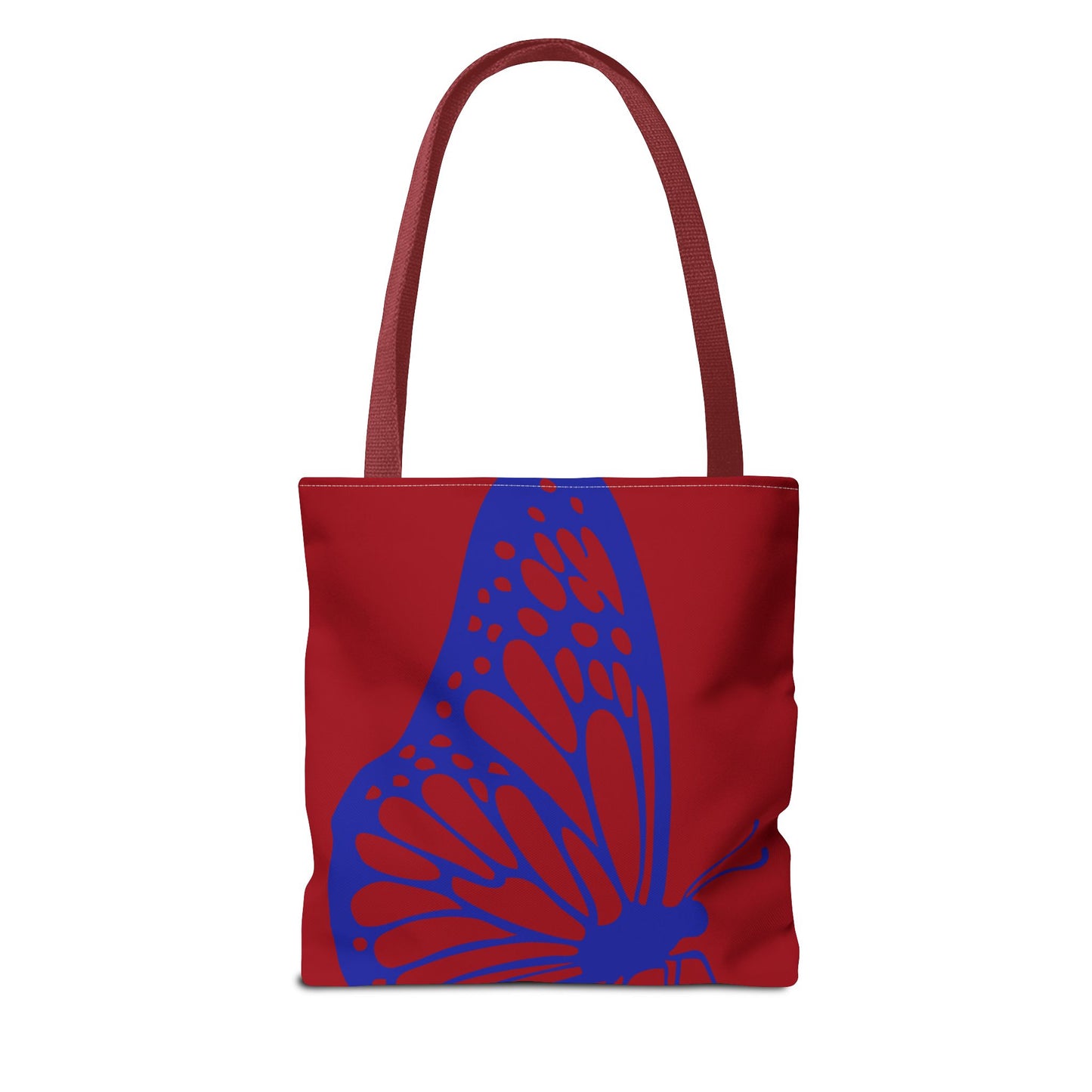 Red Butterfly Tote Bag, Boho Chic Shopper Tote, Eco Friendly Reusable Bag, Gift for Nature Lovers, Summer Accessory