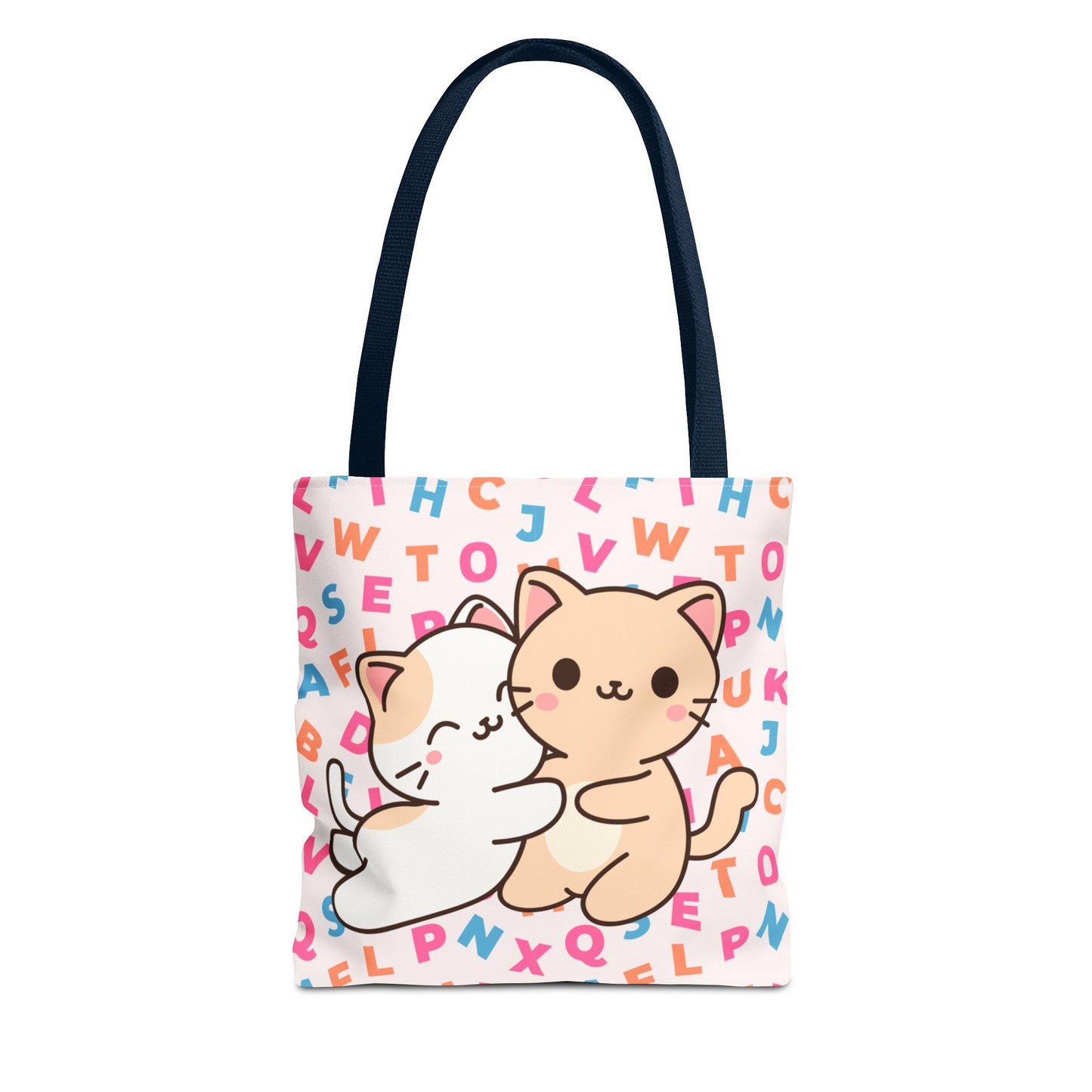 Cute Cat Tote Bag with Playful Design, Perfect for Cat Lovers, Eco-Friendly Shopping Bag, Gift for Birthdays, Everyday Use, Kawaii Style