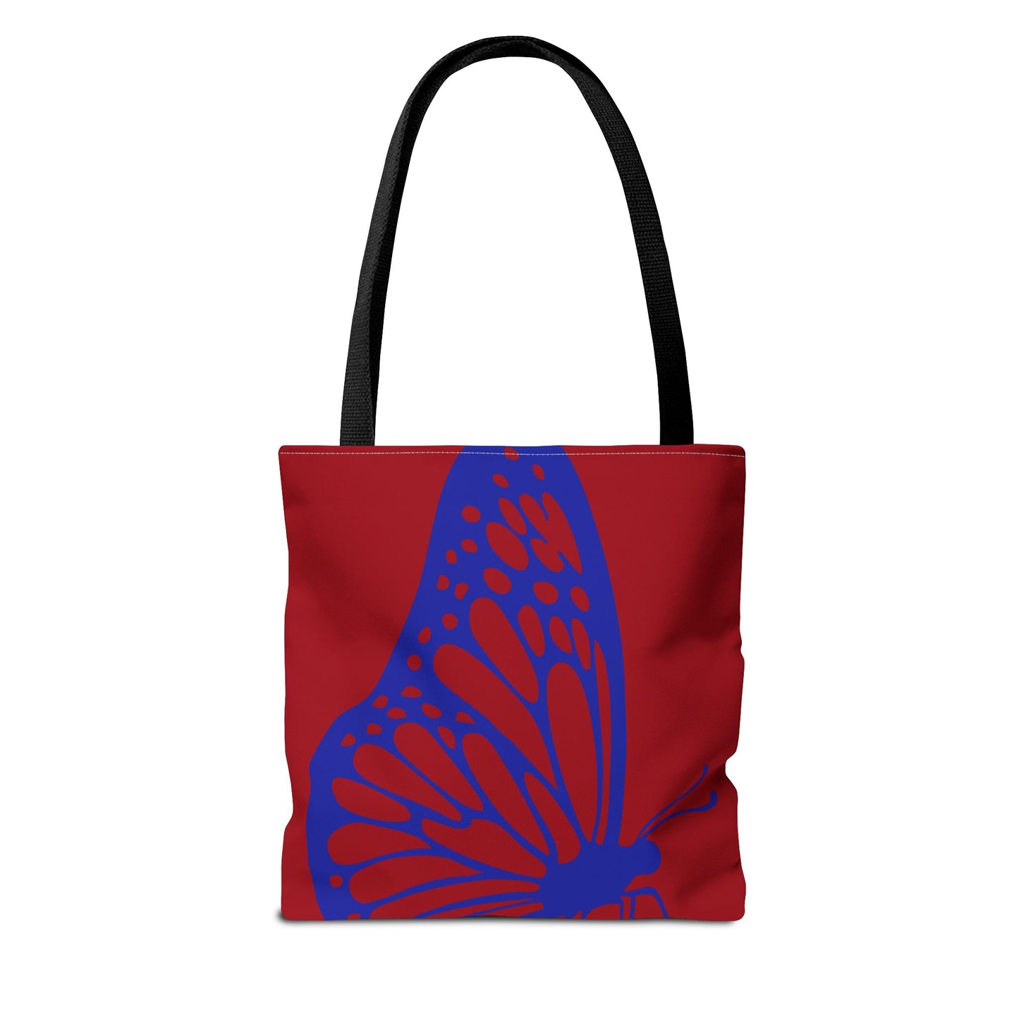 Red Butterfly Tote Bag, Boho Chic Shopper Tote, Eco Friendly Reusable Bag, Gift for Nature Lovers, Summer Accessory