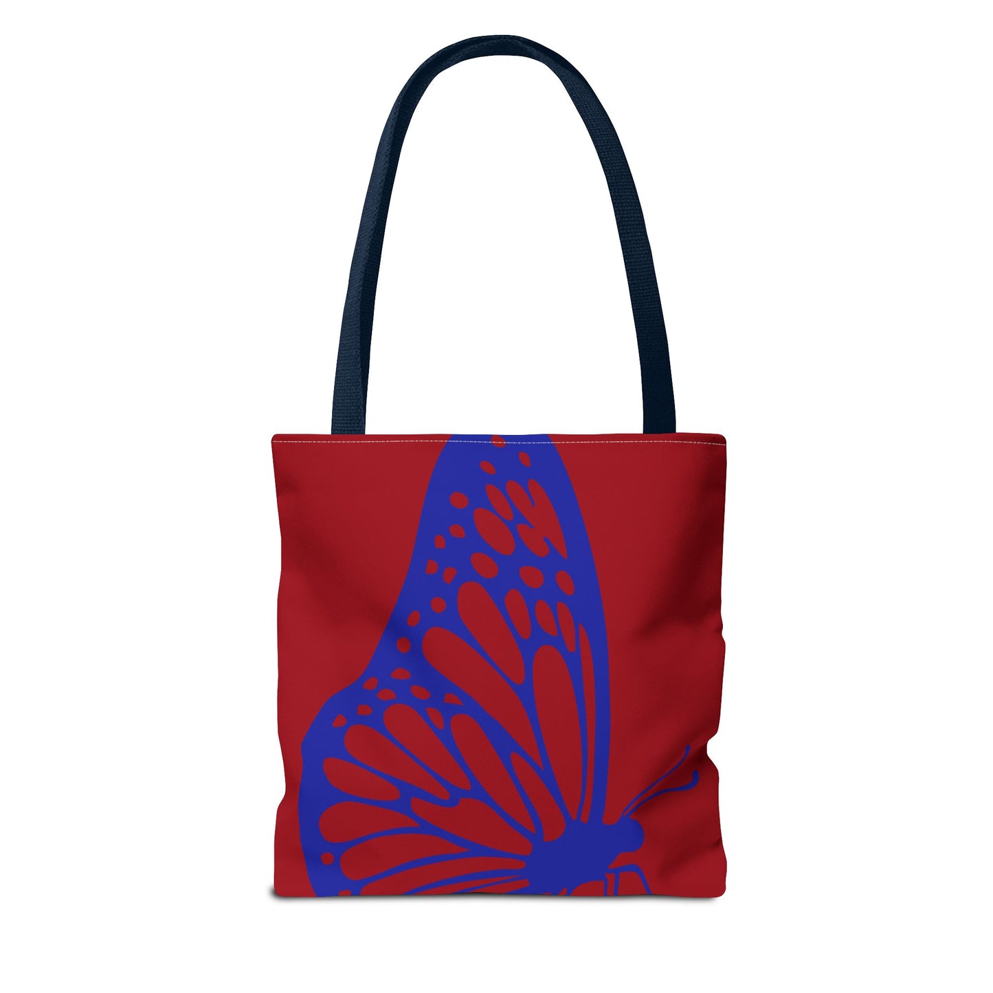 Red Butterfly Tote Bag, Boho Chic Shopper Tote, Eco Friendly Reusable Bag, Gift for Nature Lovers, Summer Accessory