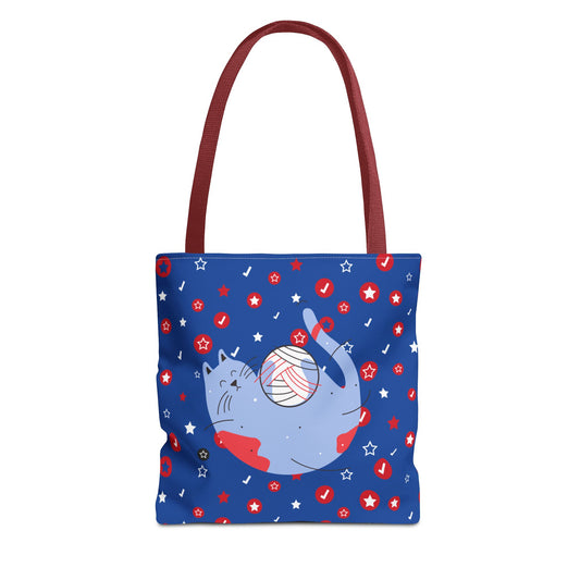 Playful Cat Lover Tote Bag - Cute Pet Accessories, Gift for Cat Owners, Eco-Friendly Bag for Walks, Pet Supplies