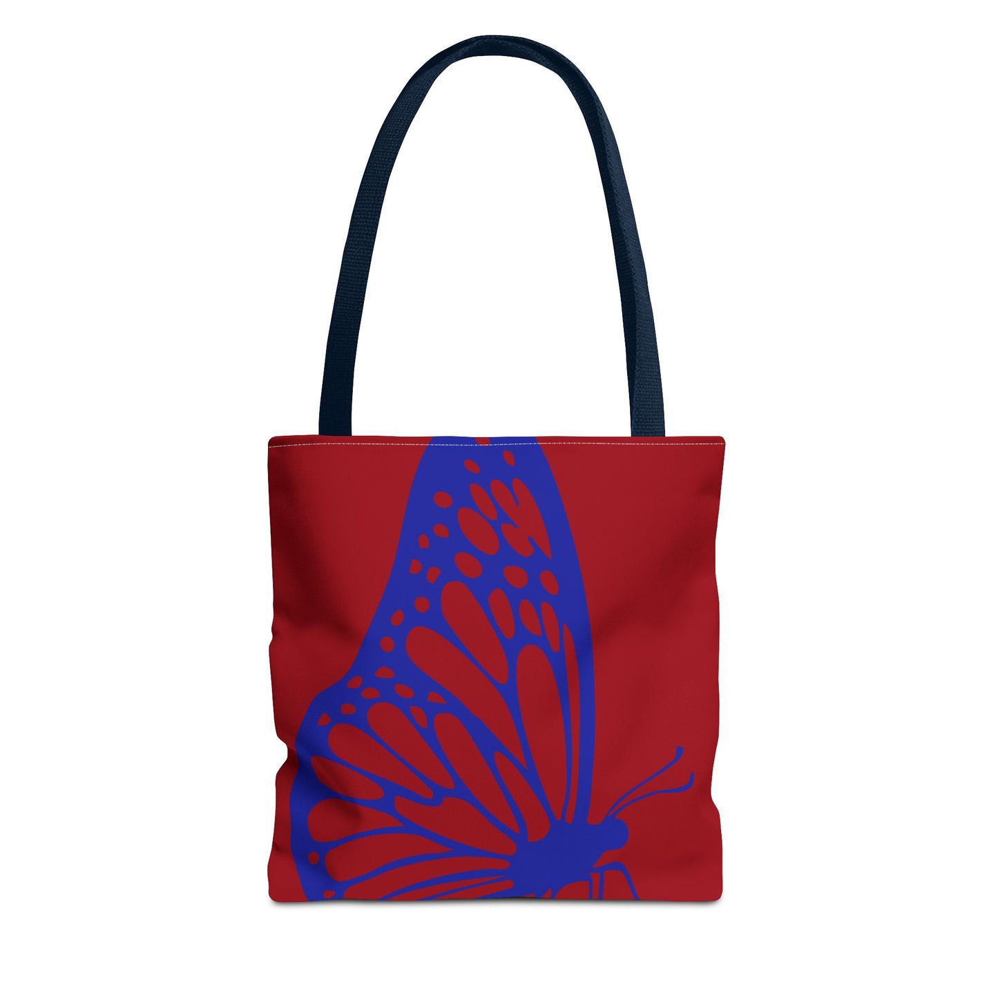 Red Butterfly Tote Bag, Boho Chic Shopper Tote, Eco Friendly Reusable Bag, Gift for Nature Lovers, Summer Accessory