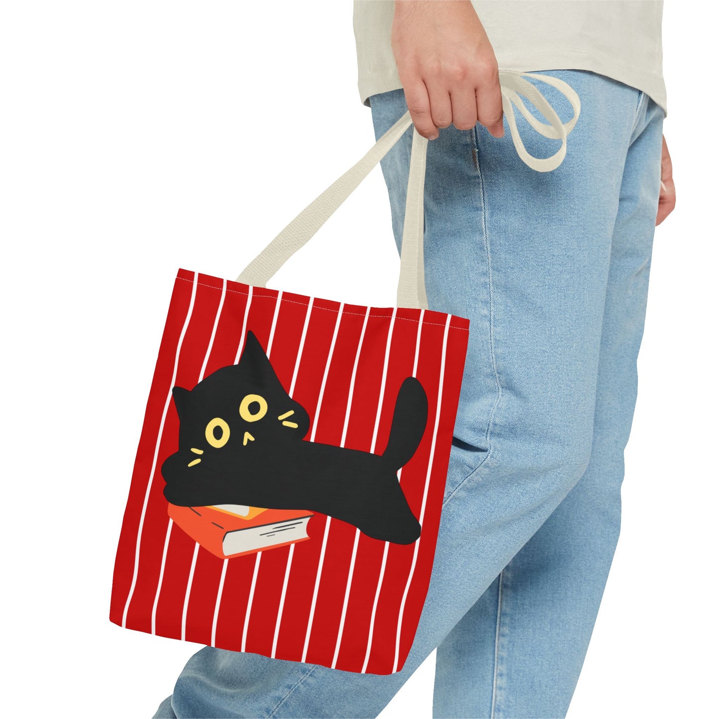 Charming Cat Tote Bag - Cute Feline Friend, Perfect Gift for Cat Lovers, Stylish Shopping Bag, Pet Lovers Gift, Fun Everyday Use