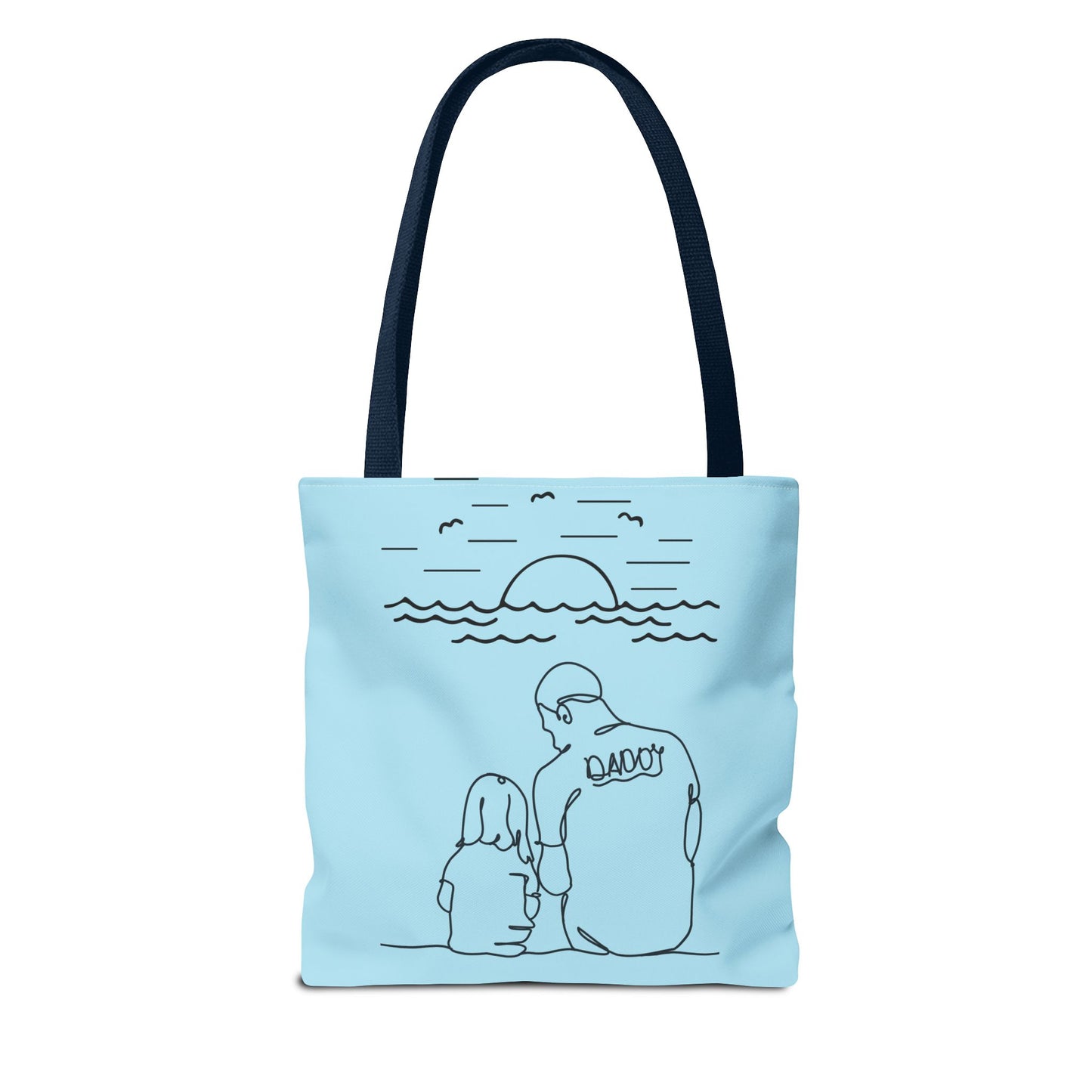 Daddy and Me Tote Bag, Family Bonding Bag, Beach Tote, Gift for Dad and Child, Summer Day Bag