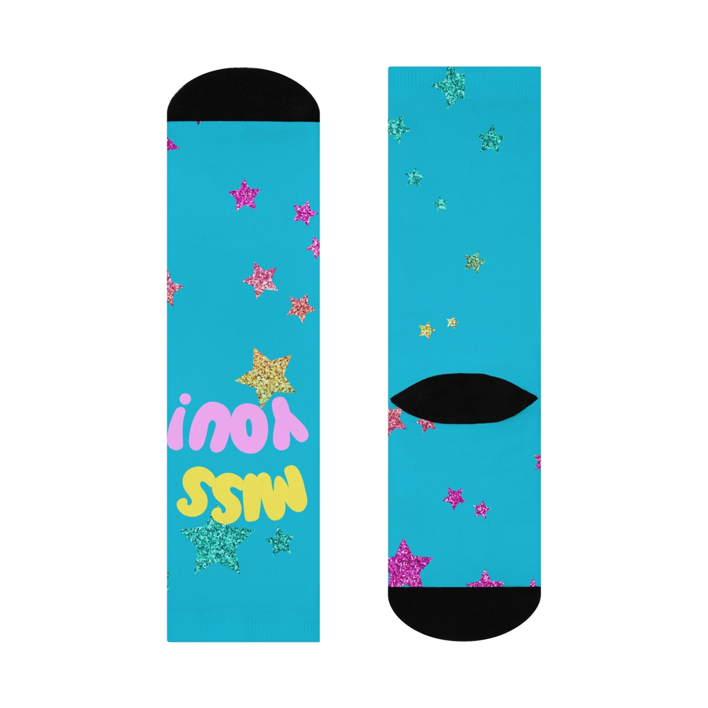 Colorful Message Socks | Fun Gift for Friends, Sock Lovers, Cozy Wear, Birthday Present, Cheerful Accessories