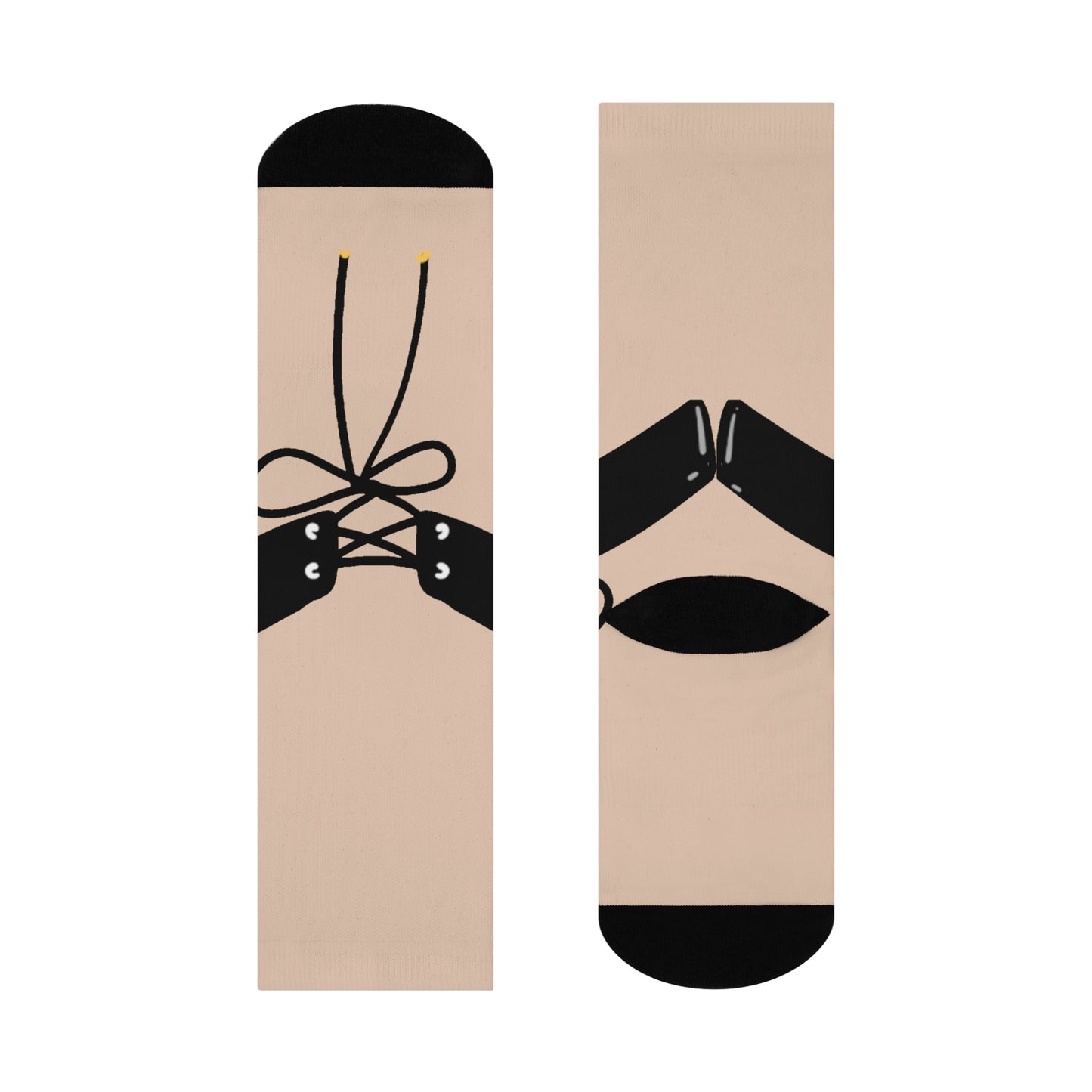 Ballet Shoe Crew Socks — Cushioned Dance-Inspired Crew Socks