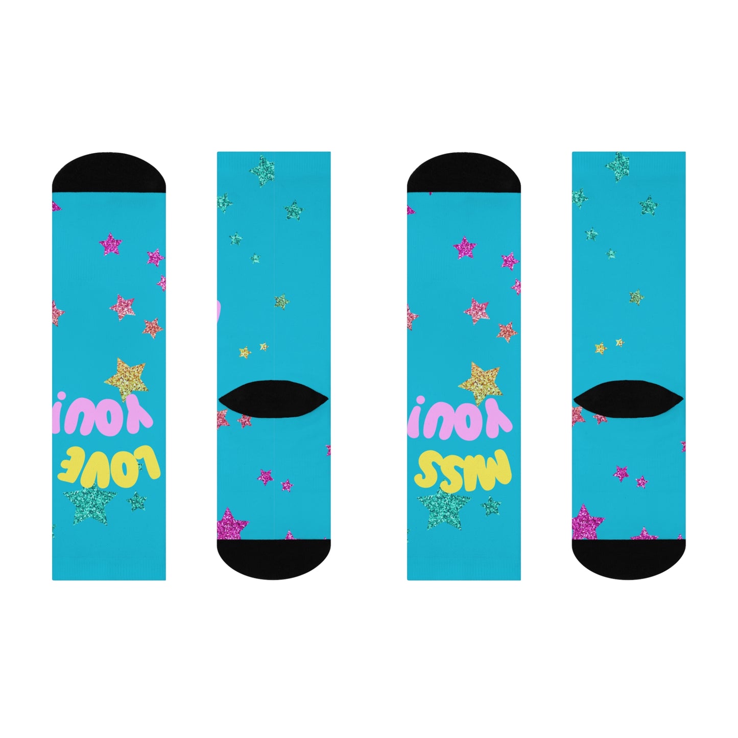 Colorful Message Socks | Fun Gift for Friends, Sock Lovers, Cozy Wear, Birthday Present, Cheerful Accessories