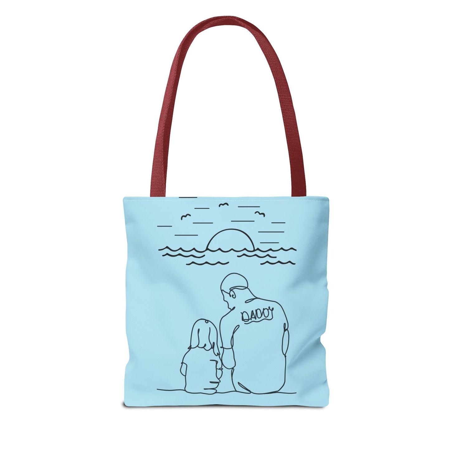 Daddy and Me Tote Bag, Family Bonding Bag, Beach Tote, Gift for Dad and Child, Summer Day Bag