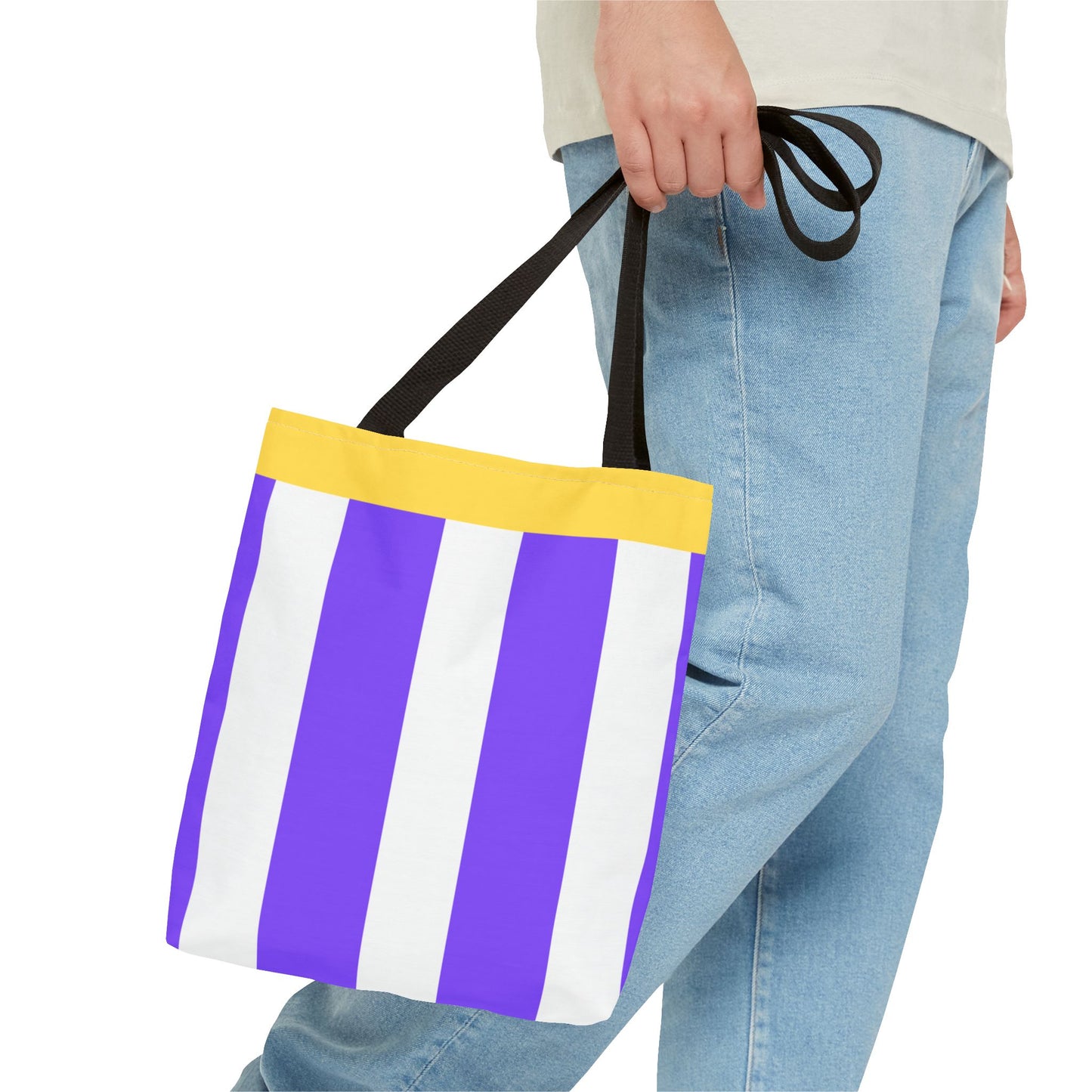 Vibrant Striped Tote Bag, Fashionable Reusable Shopping Bag, Eco-Friendly Beach Bag, Daily Use Carryall, Gift for Her