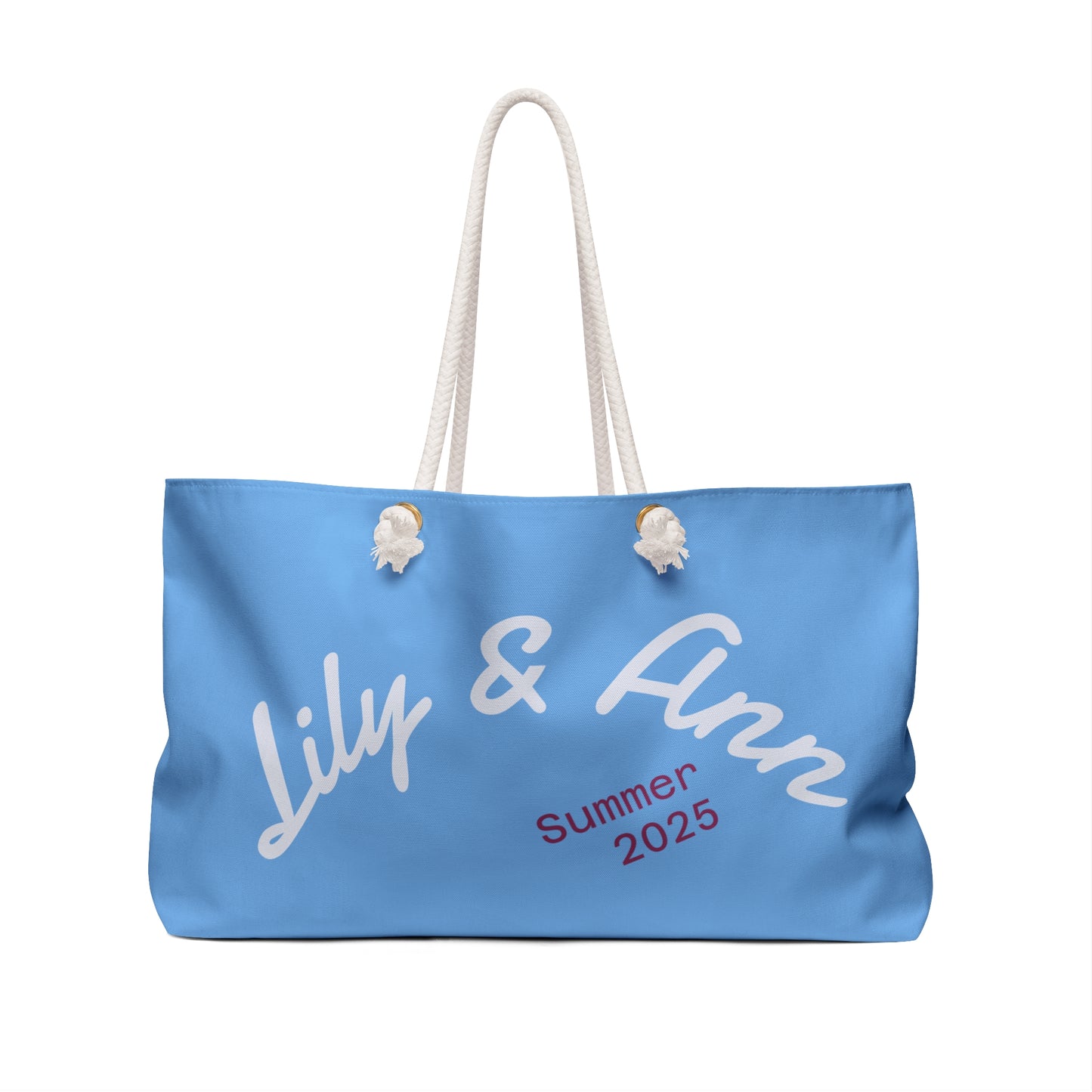 A Personalized Summer Weekender Bag — "Lily & Ann" Pool Vacation Tote (Summer 2025)