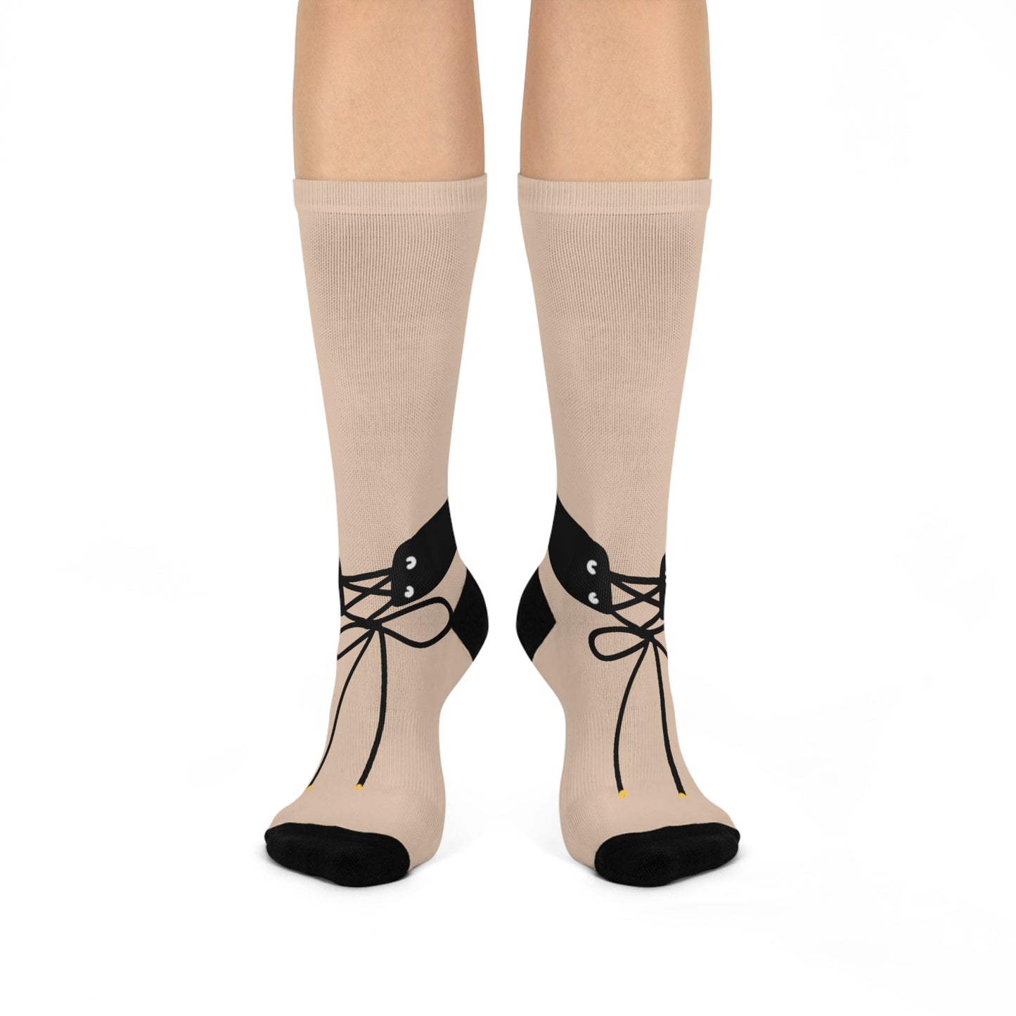 Ballet Shoe Crew Socks — Cushioned Dance-Inspired Crew Socks