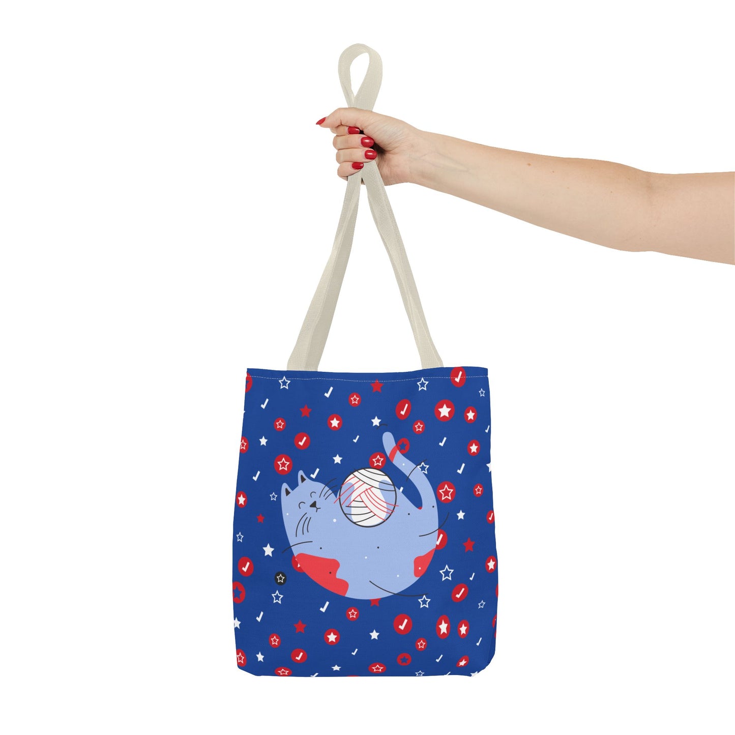 Playful Cat Lover Tote Bag - Cute Pet Accessories, Gift for Cat Owners, Eco-Friendly Bag for Walks, Pet Supplies
