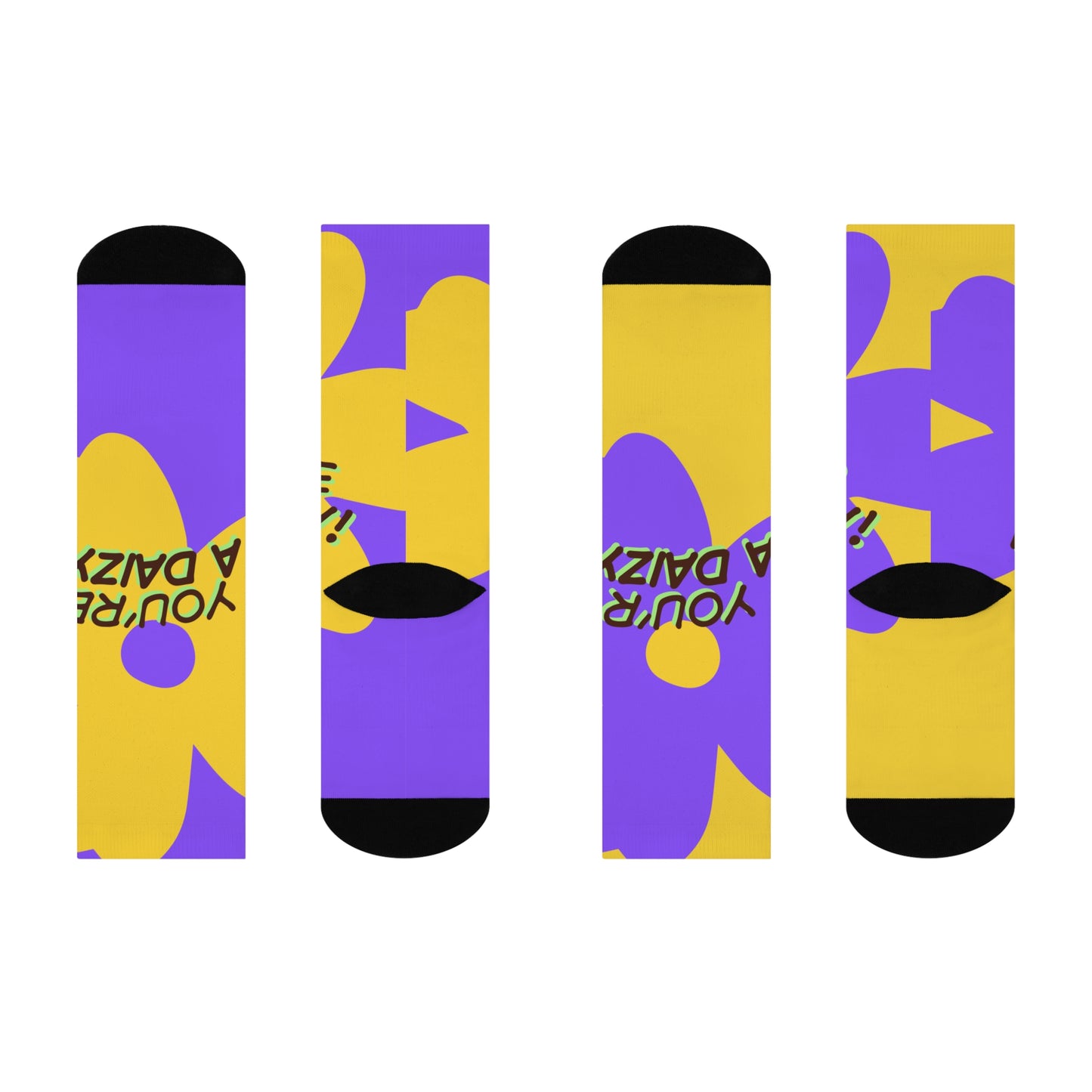 Cheerful Cushioned Crew Socks - Fun Gift for Friends, Colorful Casual Wear, Cozy Socks, Unique Statement Piece, Perfect for Celebrations!