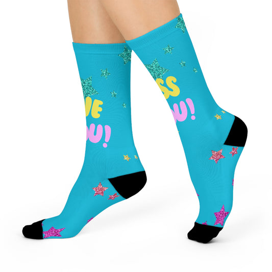 Colorful Message Socks | Fun Gift for Friends, Sock Lovers, Cozy Wear, Birthday Present, Cheerful Accessories