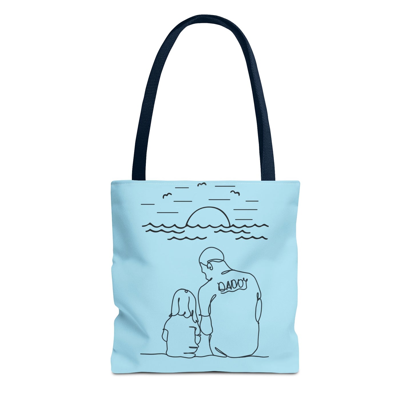 Daddy and Me Tote Bag, Family Bonding Bag, Beach Tote, Gift for Dad and Child, Summer Day Bag