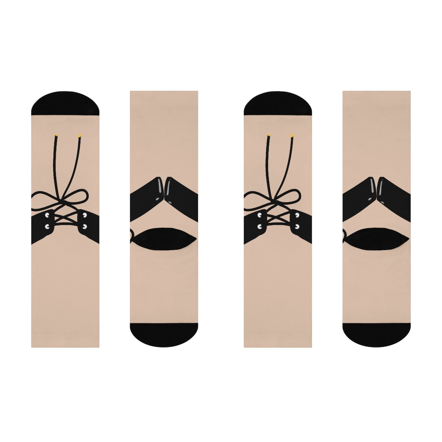 Ballet Shoe Crew Socks — Cushioned Dance-Inspired Crew Socks