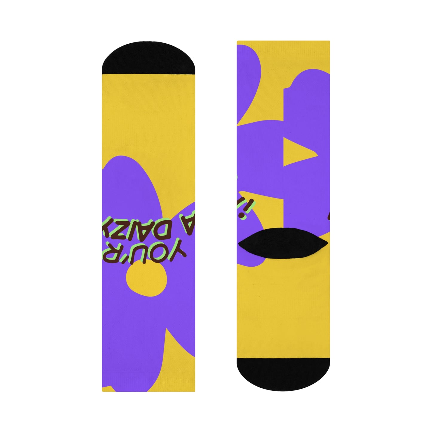 Cheerful Cushioned Crew Socks - Fun Gift for Friends, Colorful Casual Wear, Cozy Socks, Unique Statement Piece, Perfect for Celebrations!