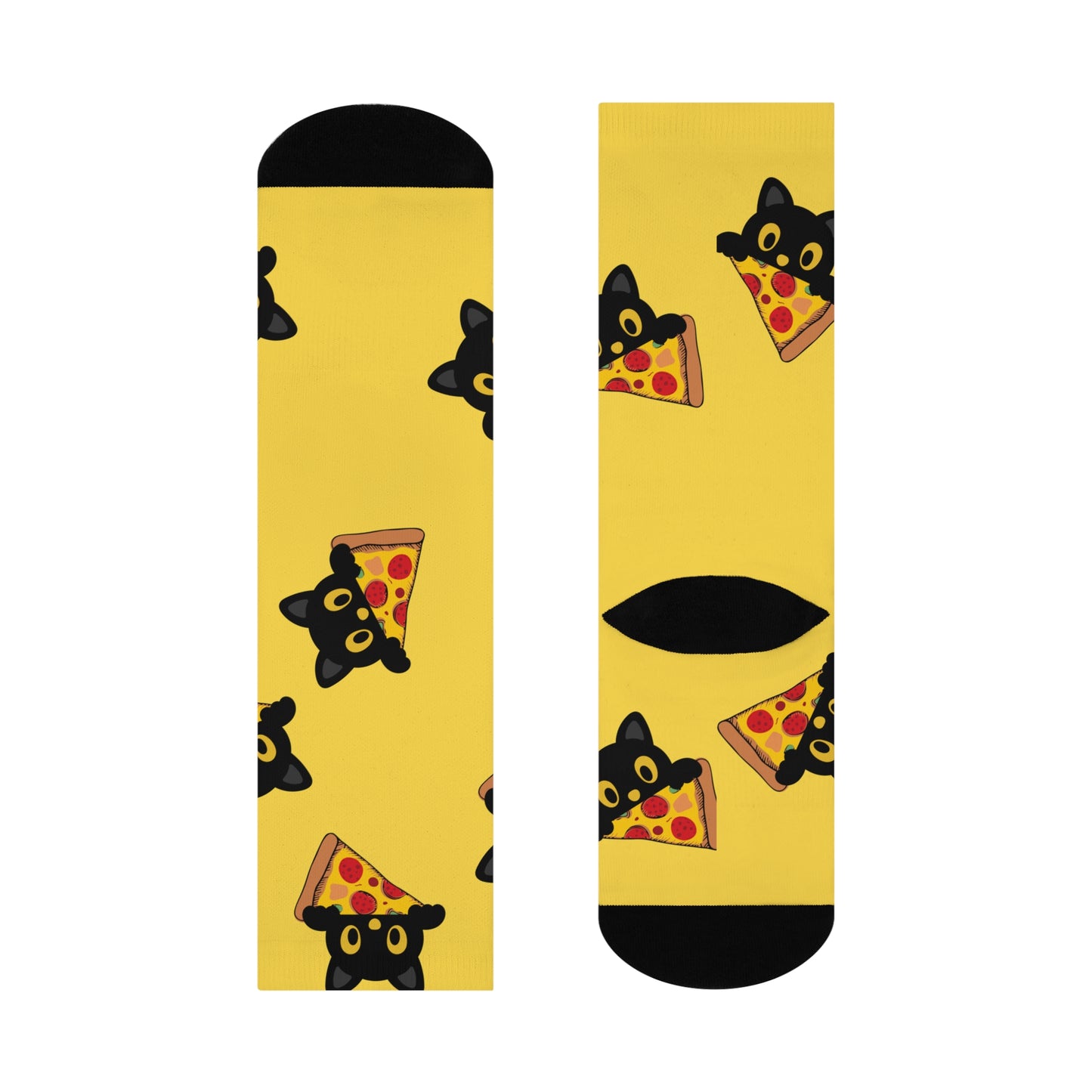 Playful Cat Crew Socks, Fun Cat Pattern Socks for Cat Lovers, Cute Animal Gift, Cozy Crew Socks, Perfect for Casual Wear
