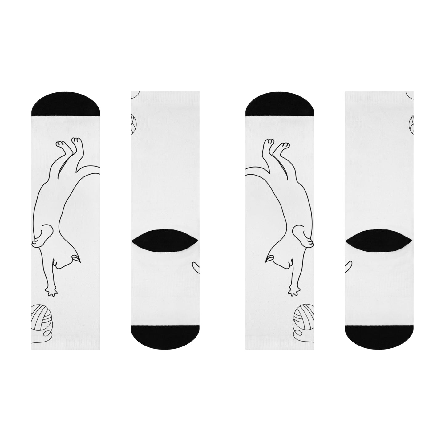 Cat Lover's Cushioned Crew Socks | Cozy Cat Socks, Gifts for Cat Owners, Fun Pet-Themed Socks, Cute Animal Apparel, Unique Gift for cat lovers