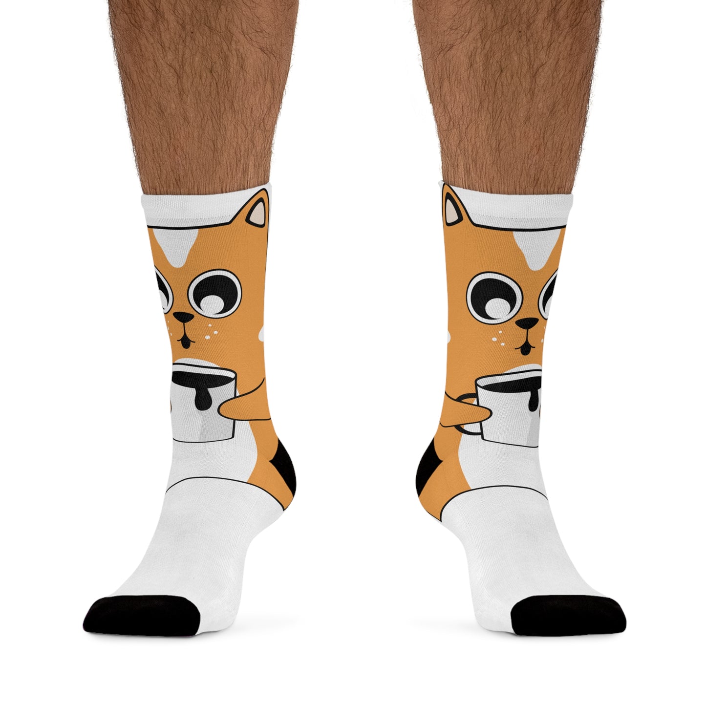 Funny Cat Socks, Unique Gift for Cat Lovers, Eco-Friendly Recycled Poly Socks, Cozy Everyday Wear, Great for Birthdays, Holidays